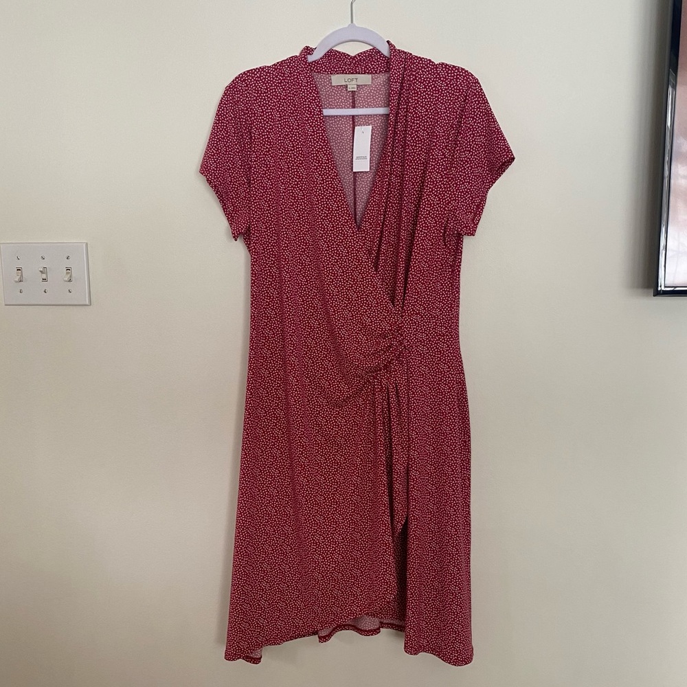 LOFT Faux Wrap Dress NWT